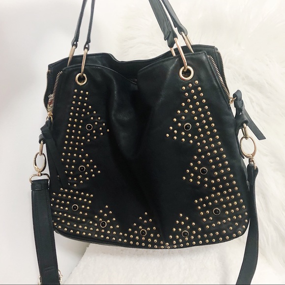 Big Buddha Handbags - Big Budddah Studded Handbag Hobo Chic Purse